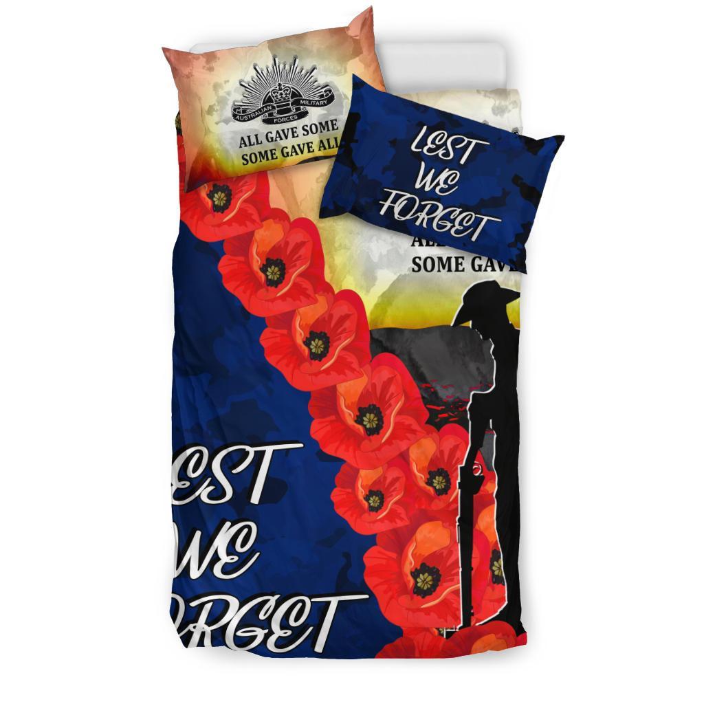 ANZAC Lest We Forget Bedding Set - All Gave Some, Some Gave All - - Vibe Hoodie Shop