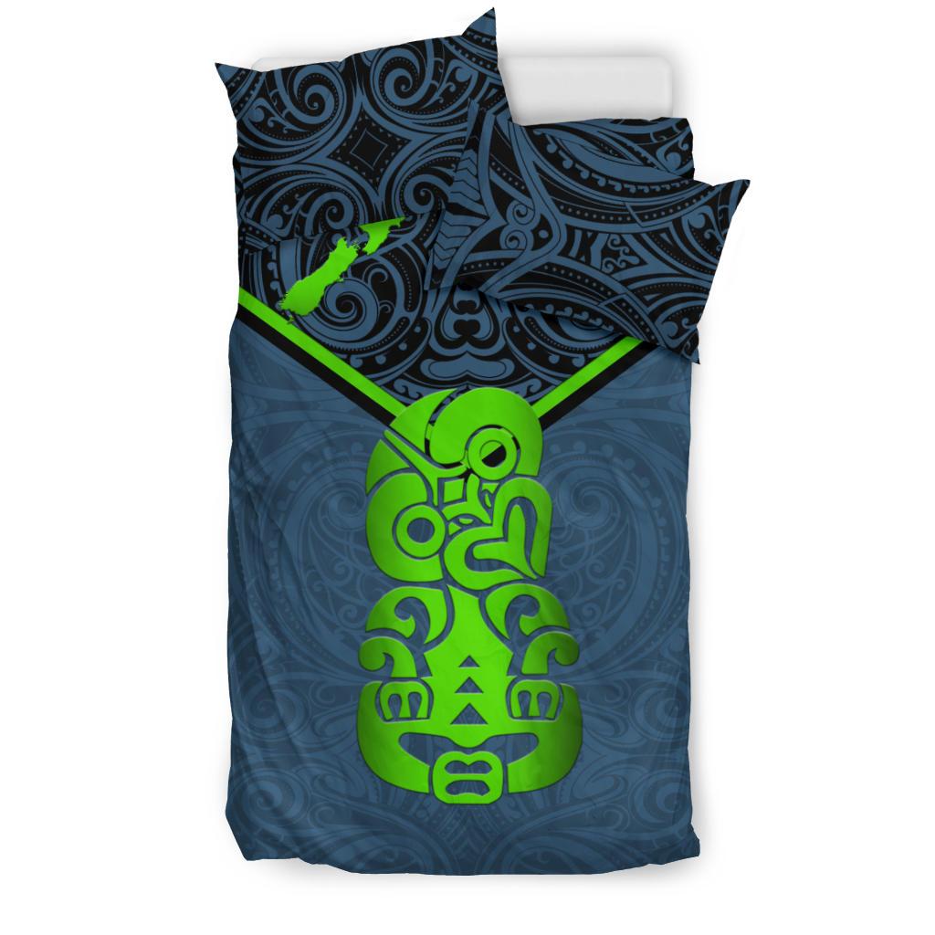 New Zealand Maori Rugby Bedding Set Pride Version - Navy - Vibe Hoodie Shop