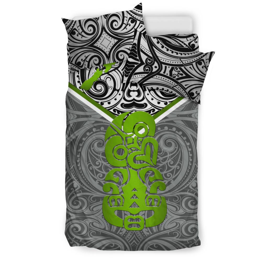 New Zealand Maori Rugby Bedding Set Pride Version - Gray - Vibe Hoodie Shop