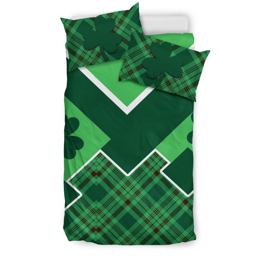 St. Patrick Day Ireland Bedding Set Shamrock - Vibe Hoodie Shop