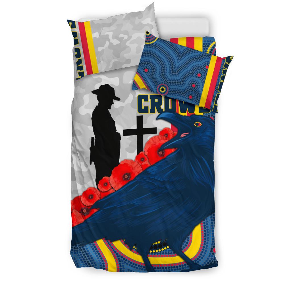 Adelaide Bedding Set Special Crows ANZAC Day - Vibe Hoodie Shop