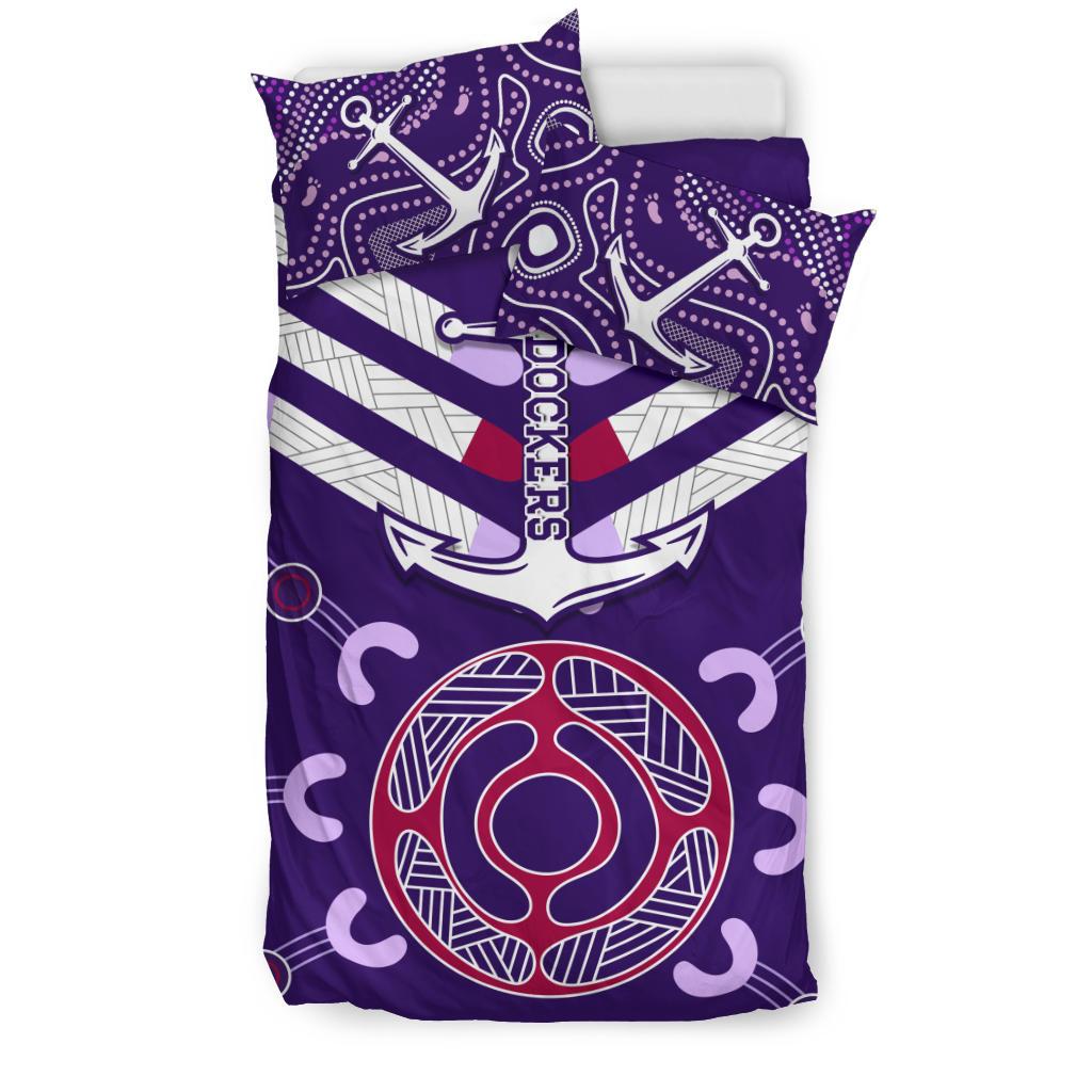 Dockers Bedding Set Indigenous Fremantle - Vibe Hoodie Shop