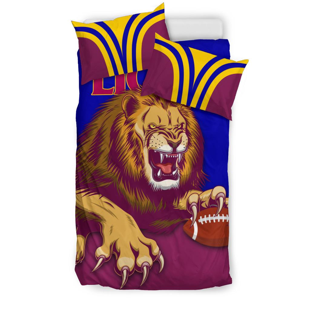 Brisbane Bedding Set Lions Three Stripes - Vibe Hoodie Shop