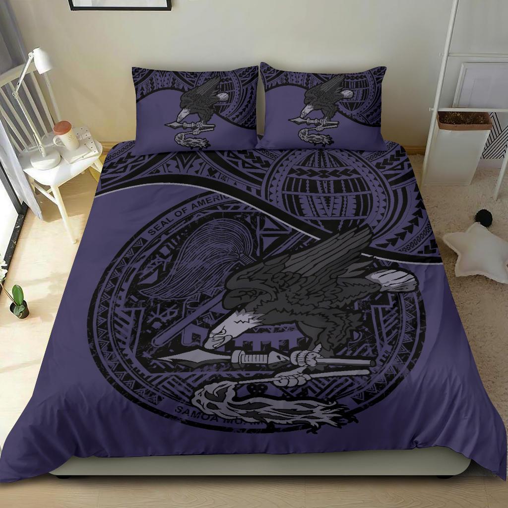 American Samoa Bedding Set Purple - Vibe Hoodie Shop