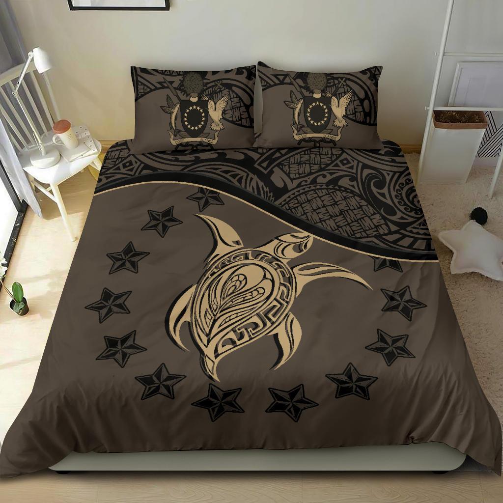 Cook Islands Bedding Set Brown - Vibe Hoodie Shop