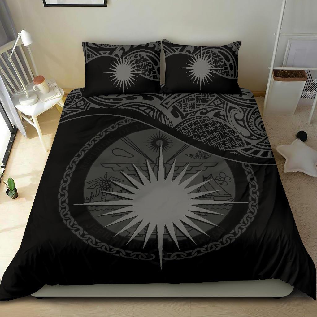 Marshall Islands Bedding Set Black - Vibe Hoodie Shop