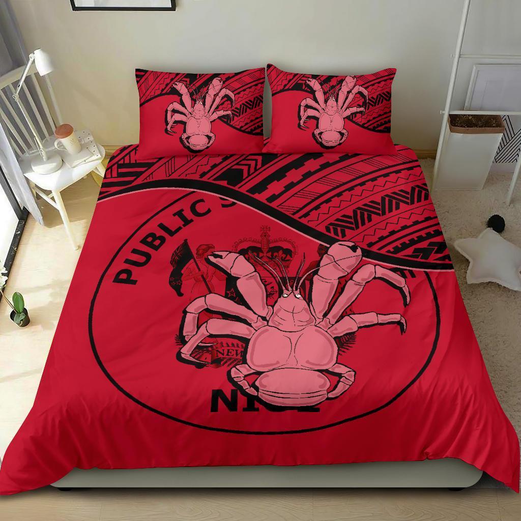 Niue Bedding Set Red - Vibe Hoodie Shop