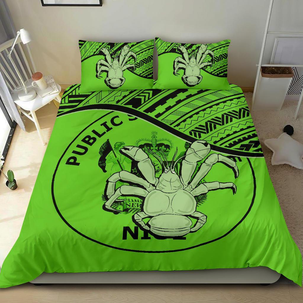 Niue Bedding Set Green - Vibe Hoodie Shop