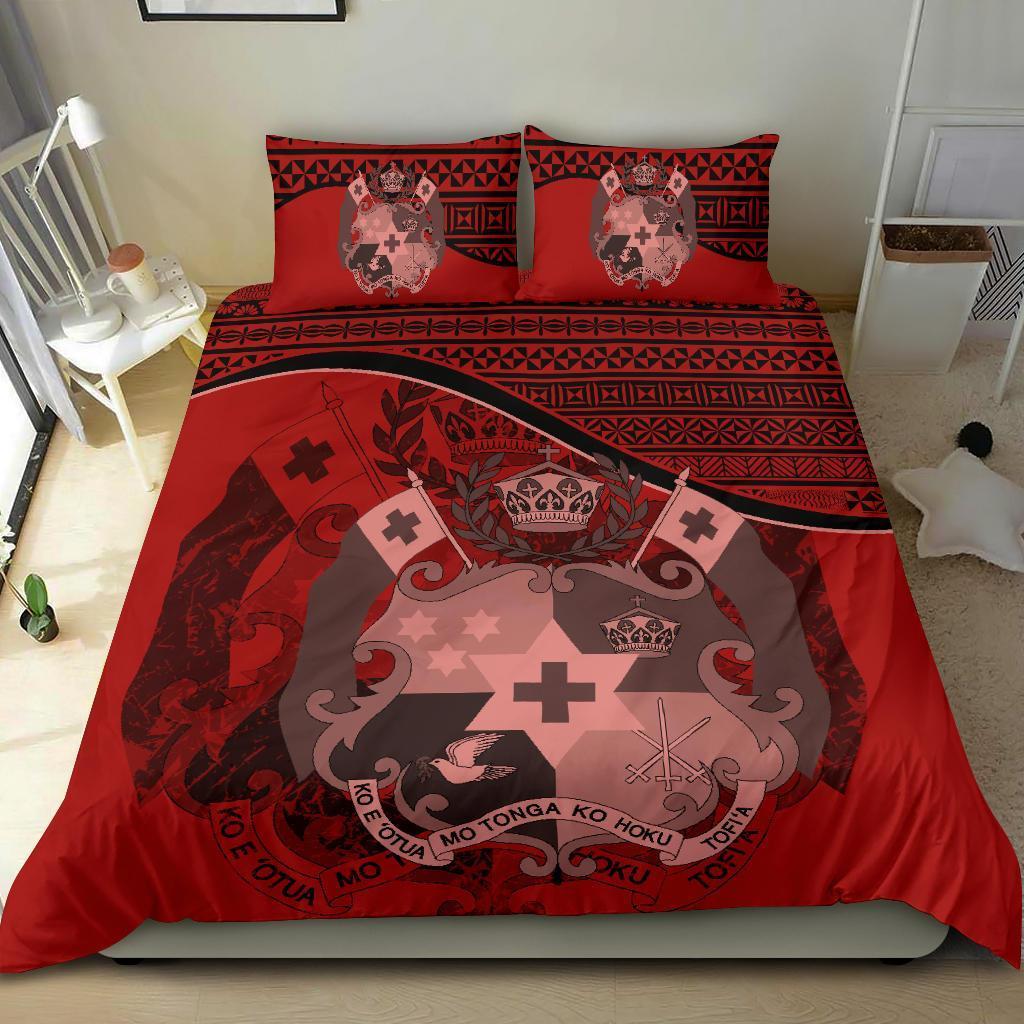 Tonga Bedding Set Red - Vibe Hoodie Shop