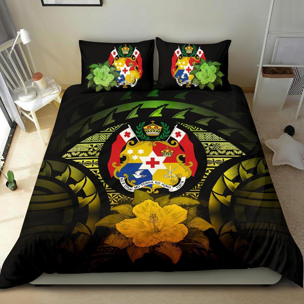 Tonga Reggae Hibiscus Bedding Set - Vibe Hoodie Shop