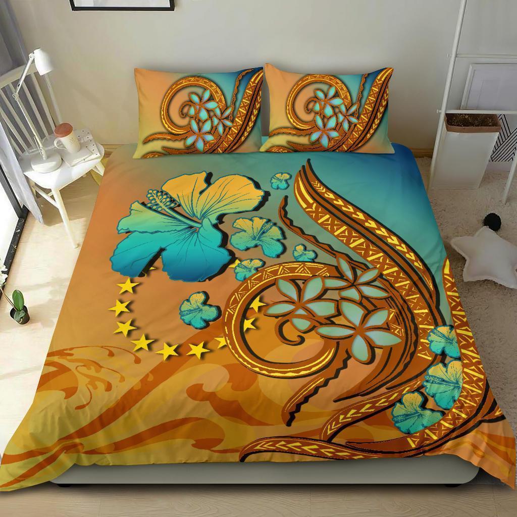 Cook Islands Bedding Set Sunset Glow - Vibe Hoodie Shop