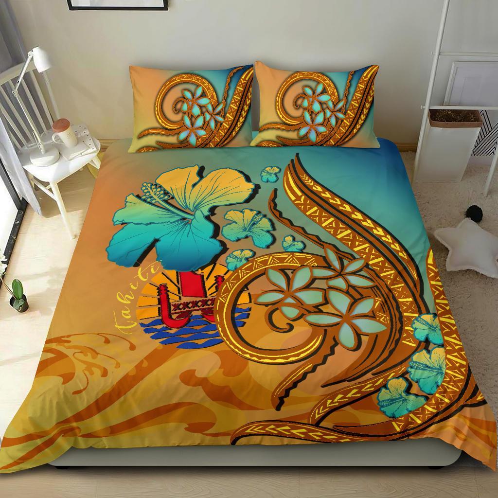 Tahiti Bedding Set Sunset Glow - Vibe Hoodie Shop