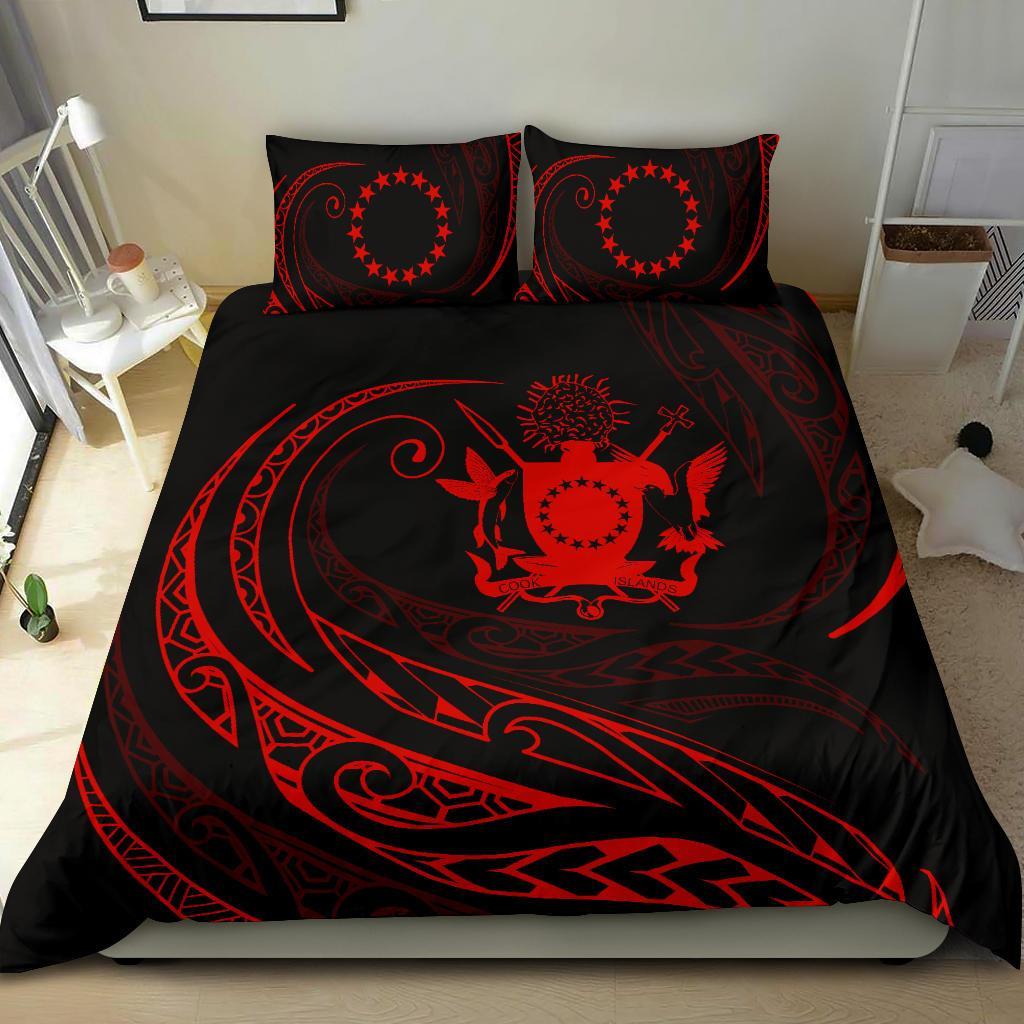 Cook Islands Bedding Set - Red - Frida Style - Vibe Hoodie Shop