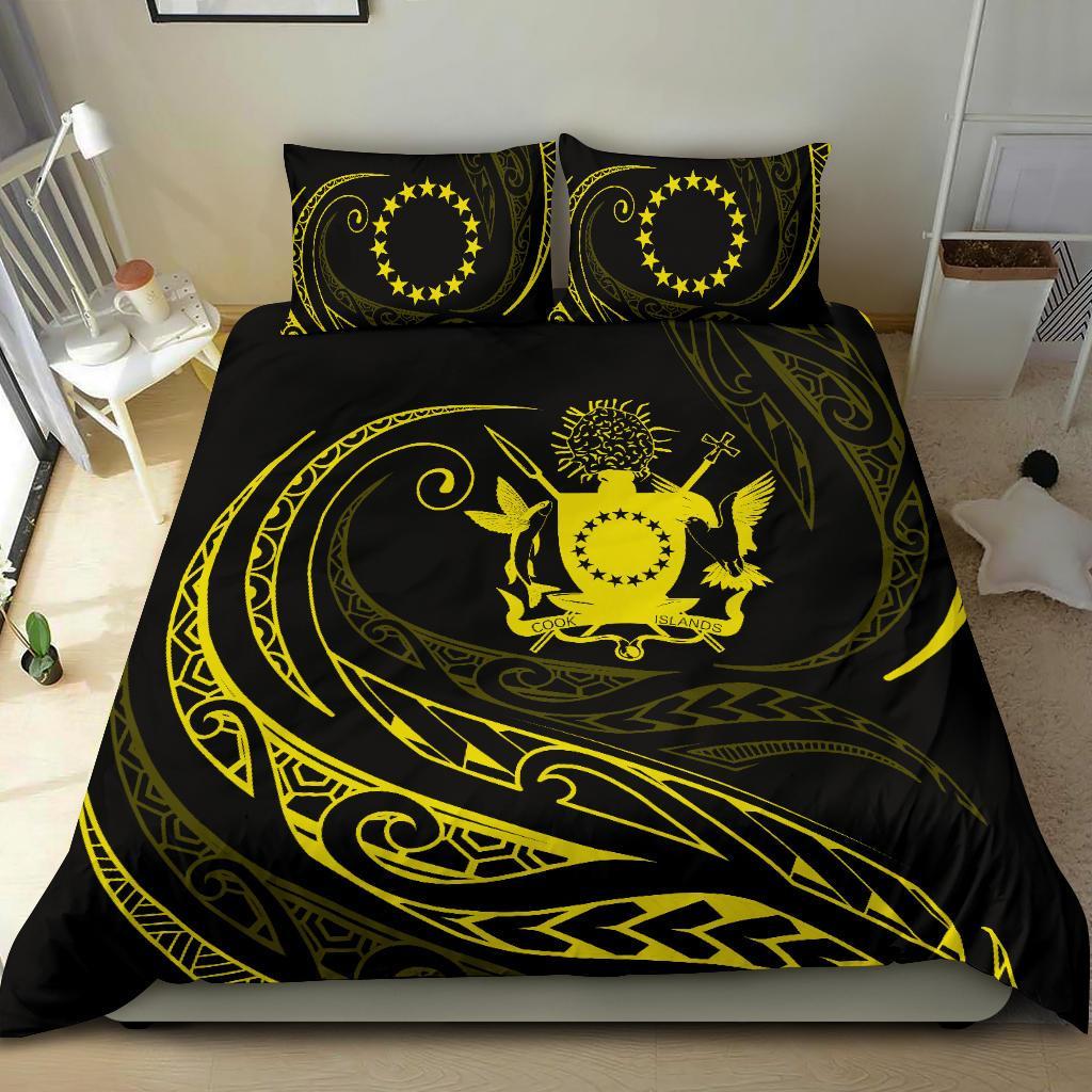 Cook Islands Bedding Set - Yellow - Frida Style - Vibe Hoodie Shop