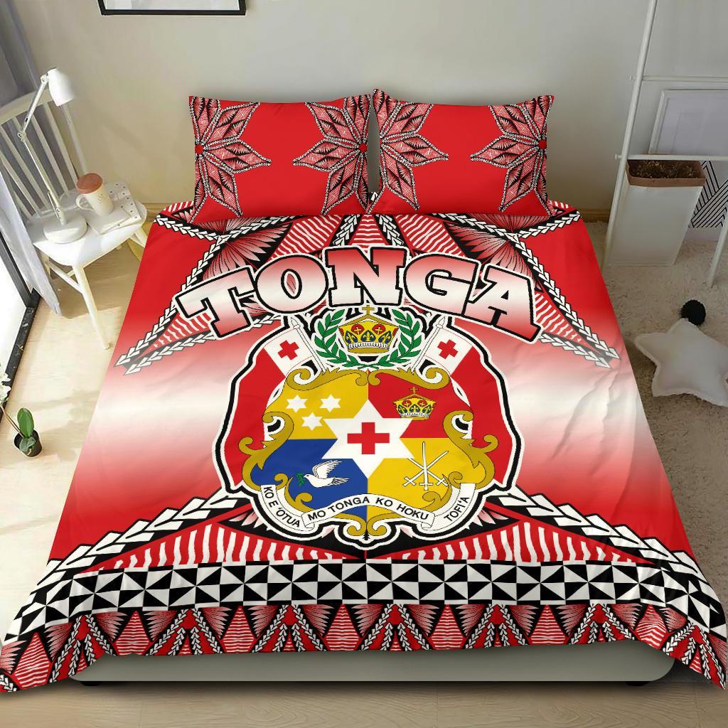 Tonga Coat Of Arms Bedding Set - Vibe Hoodie Shop