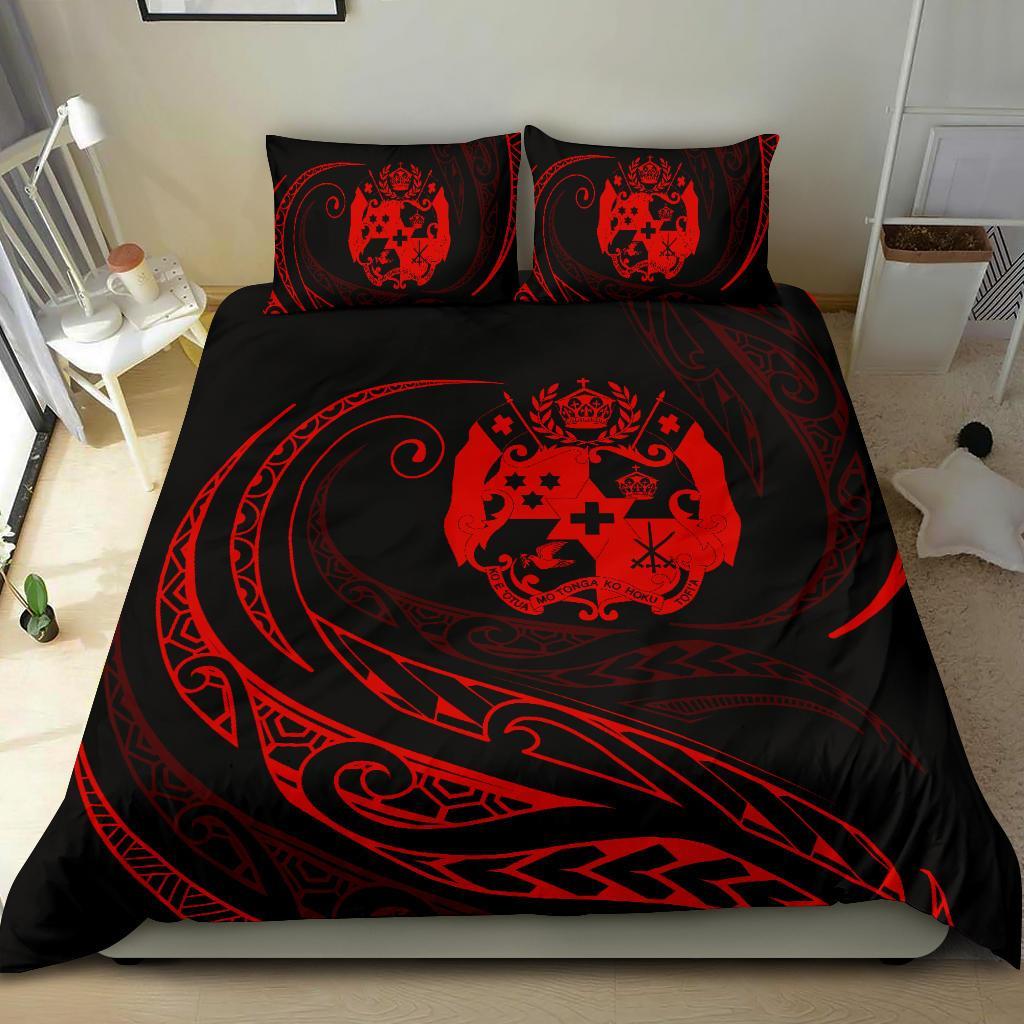 Tonga Bedding Set - Red - Frida Style - Vibe Hoodie Shop