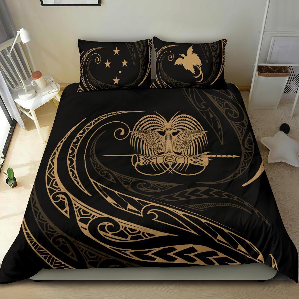 Papua New Guinea Bedding Set - Gold - Frida Style - Vibe Hoodie Shop