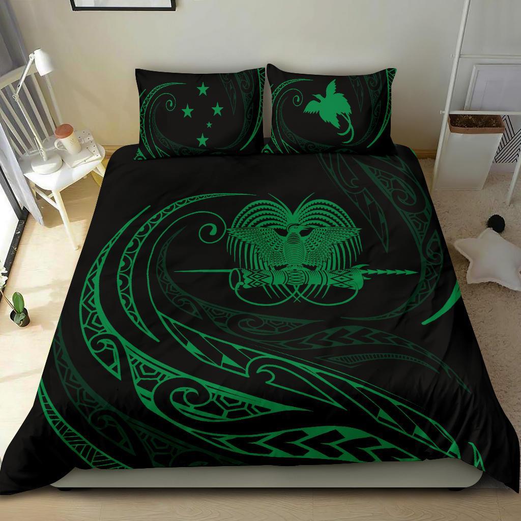 Papua New Guinea Bedding Set - Green - Frida Style - Vibe Hoodie Shop