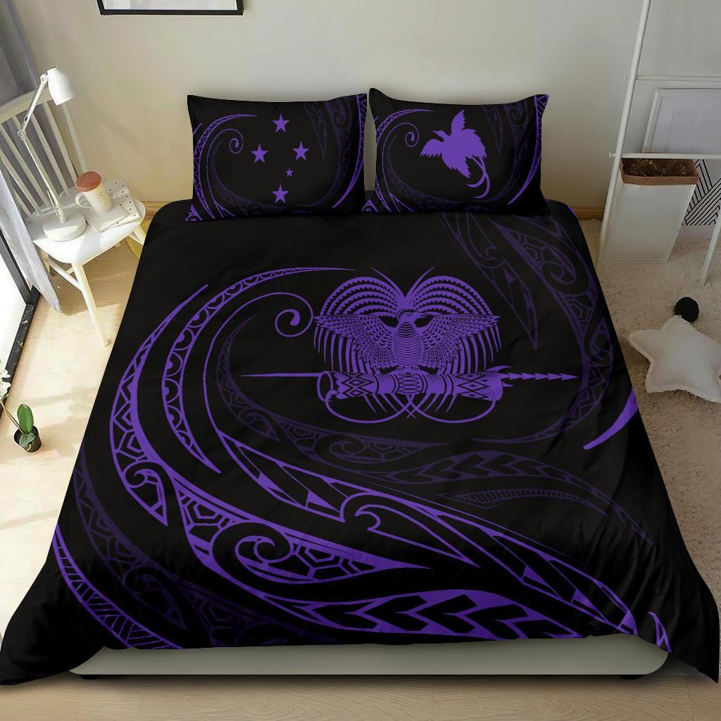 Papua New Guinea Bedding Set - Purple - Frida Style - Vibe Hoodie Shop