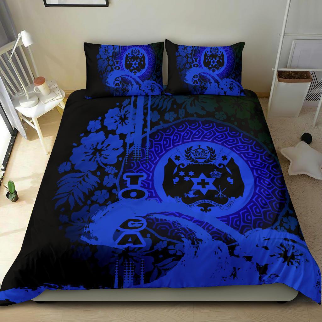 Polynesia Bedding Set Tonga Blue - Vibe Hoodie Shop