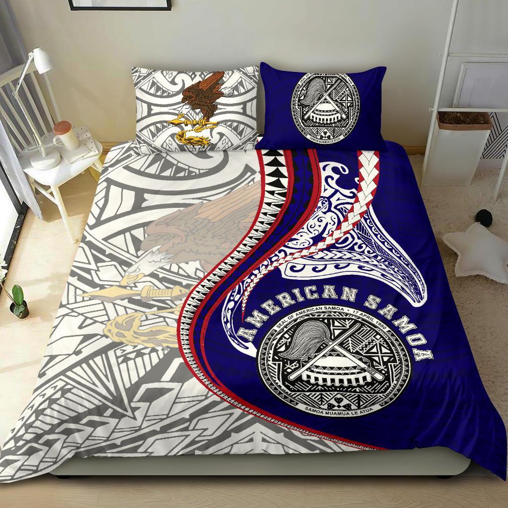 American Samoa Bedding Set Kanaloa Tatau gen AS - Vibe Hoodie Shop