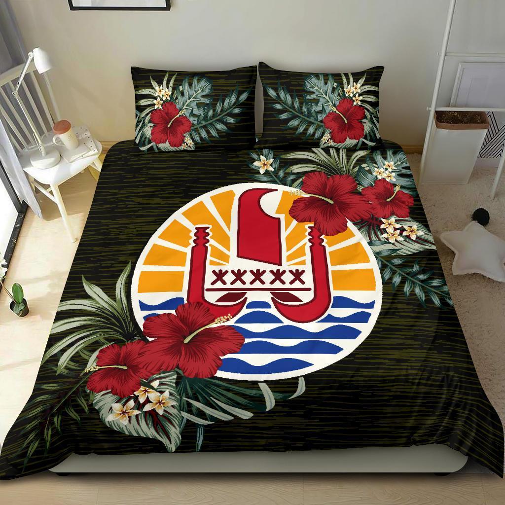 French Polynesia Bedding Set - Special Hibiscus - Vibe Hoodie Shop