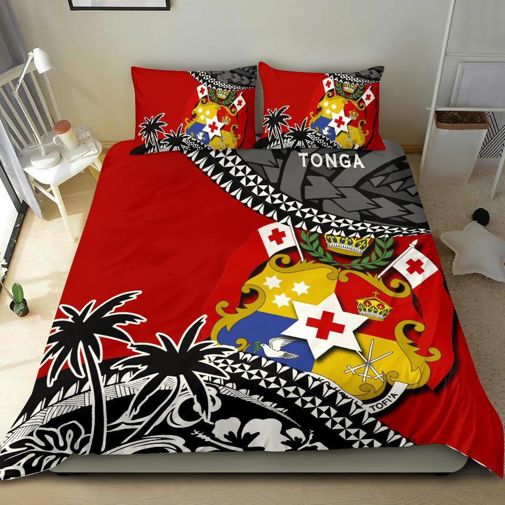 Tonga Bedding Set Polynesian Style Fall In The Wave - Vibe Hoodie Shop