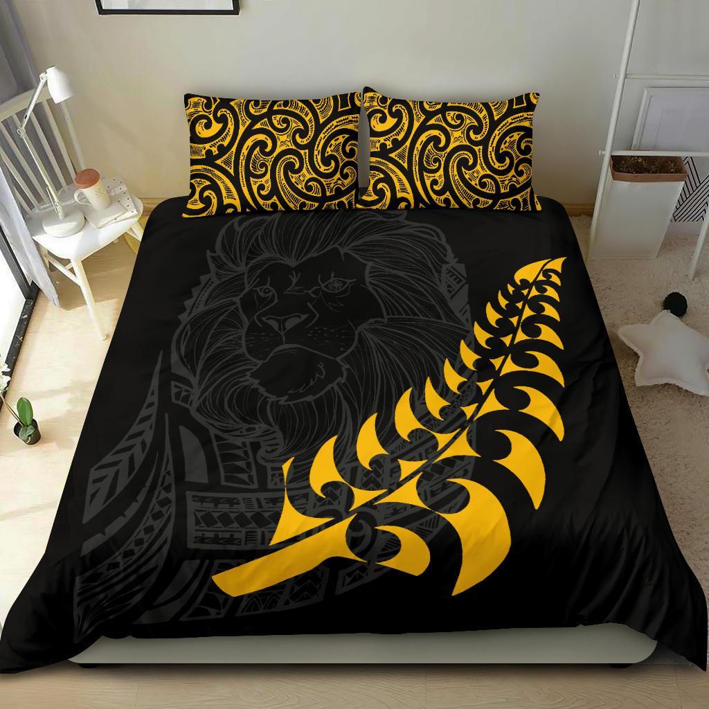 New Zealand Maori Lion Rugby Bedding Set - Vibe Hoodie Shop