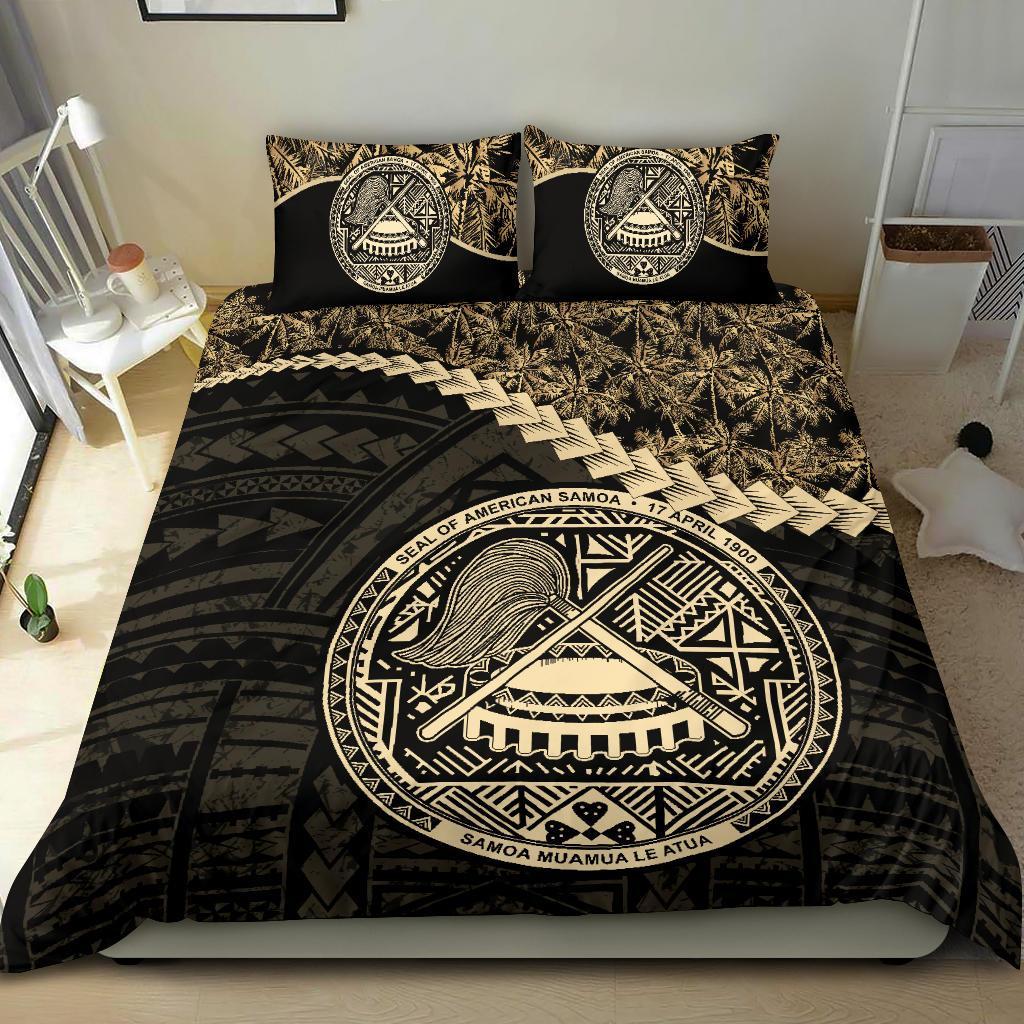 American Samoa Bedding Set Golden Coconut - Vibe Hoodie Shop