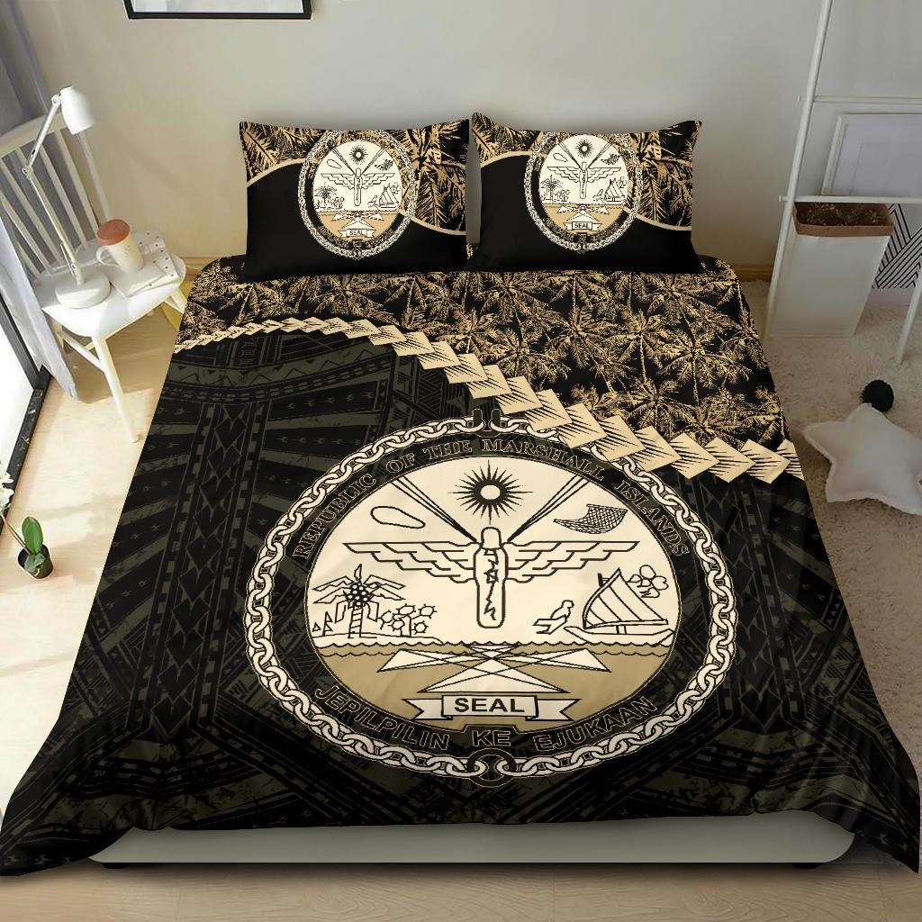 Marshall Islands Bedding Set Golden Coconut - Vibe Hoodie Shop