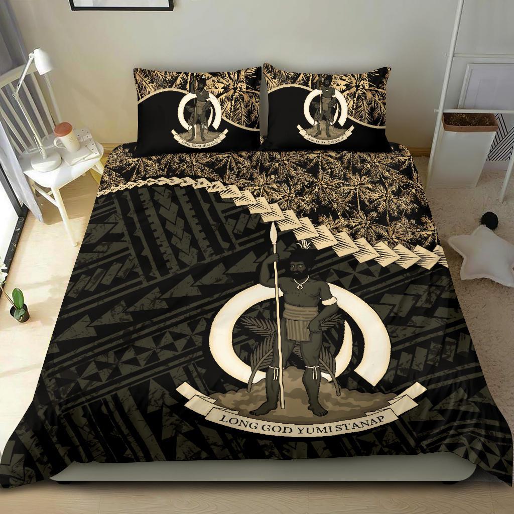 Vanuatu Bedding Set Golden Coconut 01 - Vibe Hoodie Shop