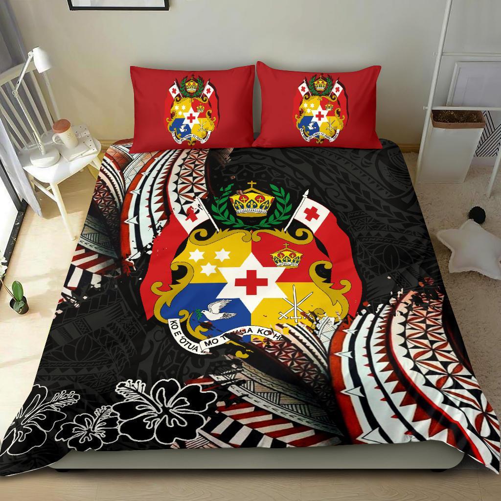 Tonga Coat Of Arms Ngatu Bedding Set - Vibe Hoodie Shop