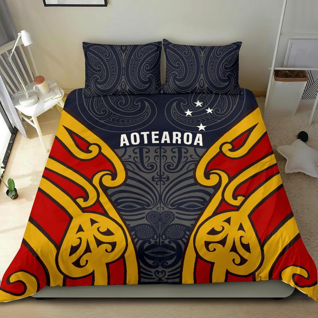 Aotearoa Bedding Set Maori Moko - Vibe Hoodie Shop