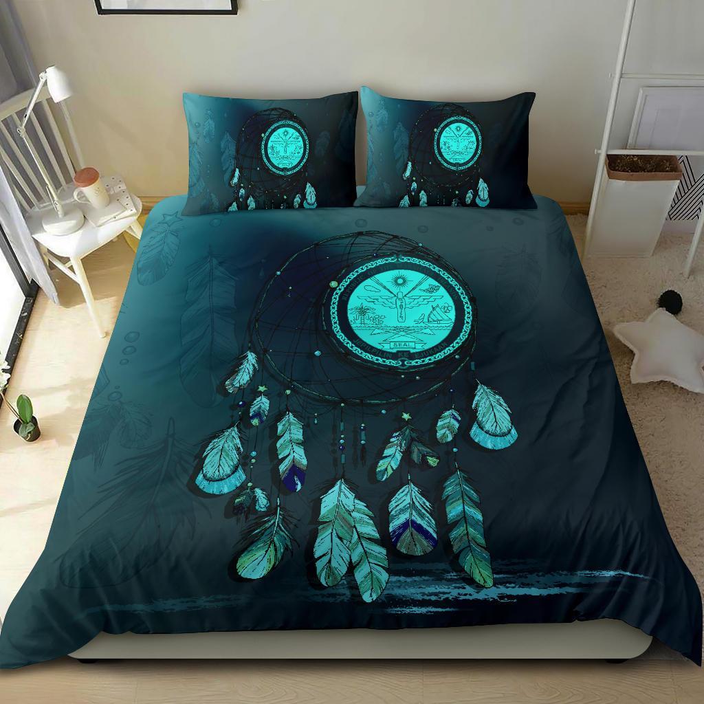 Marshall Islands Bedding Set Dreamcatcher Blue - Vibe Hoodie Shop