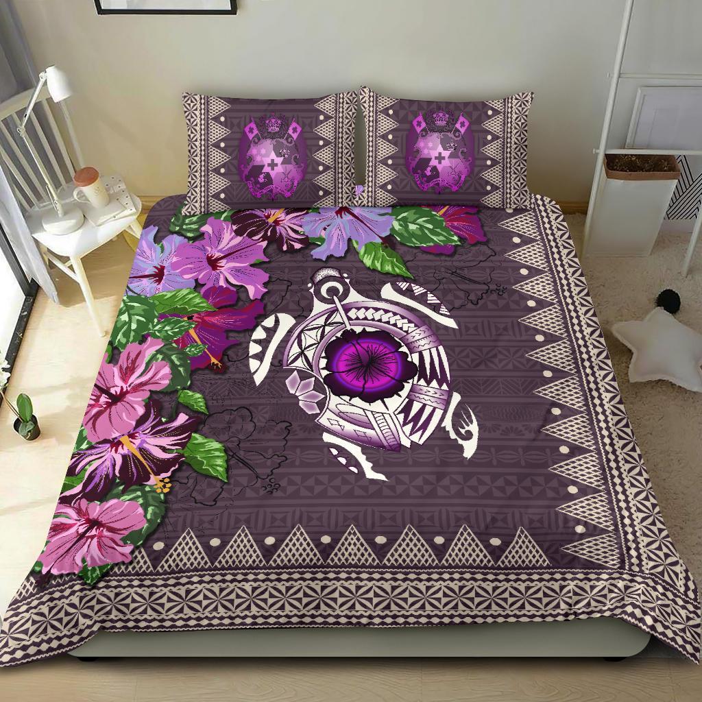 Tonga Bedding Set - Turtle Hibiscus - Vibe Hoodie Shop