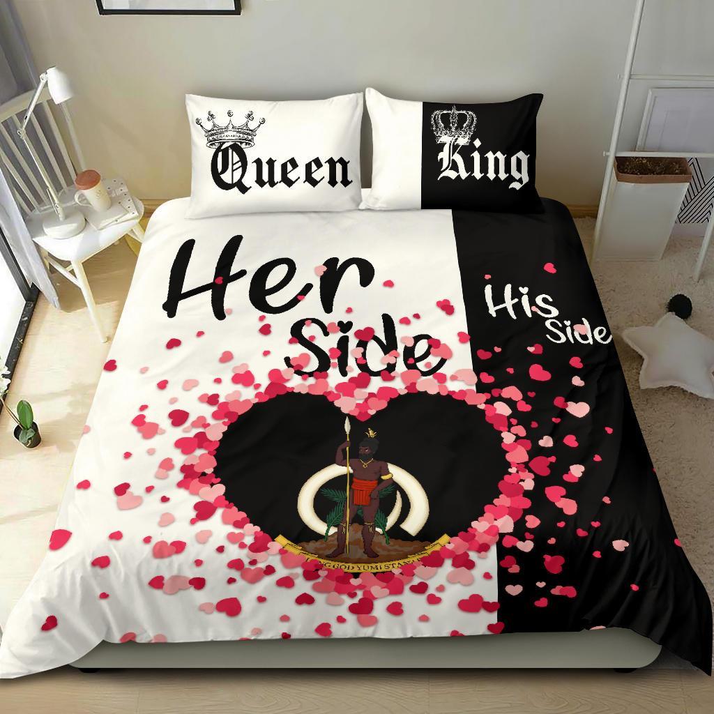 Vanuatu Bedding Set Couple King/Queen Her Side/His Side - Vibe Hoodie Shop