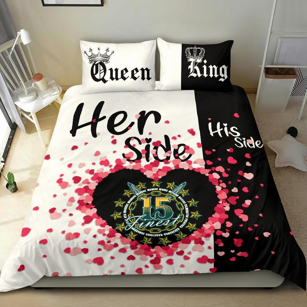 Cook Islands Bedding Set Couple King/Queen Her Side/His Side - Vibe Hoodie Shop