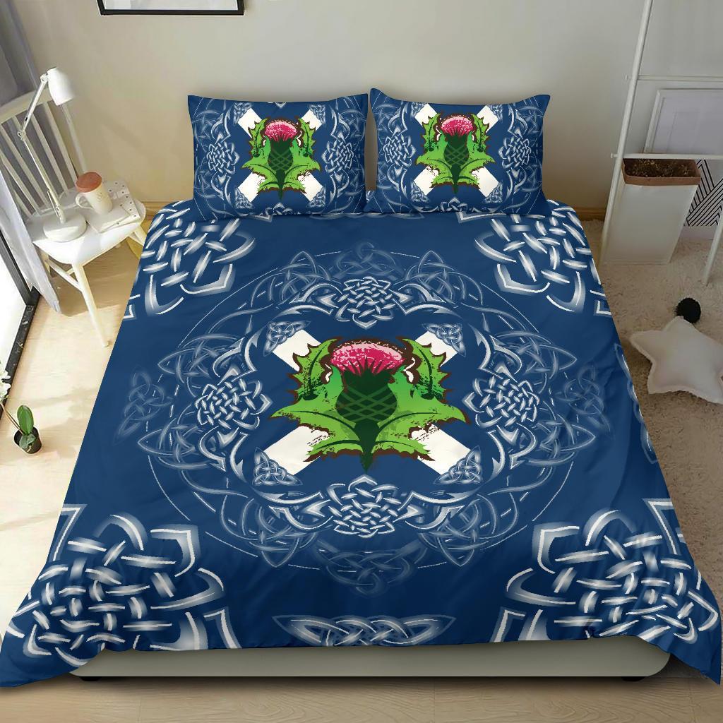 Scotland Bedding Set - Saltire Thistle - Vibe Hoodie Shop