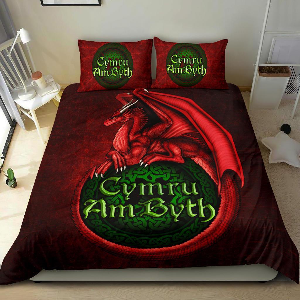 Wales Bedding Set - Cymru Am Byth - Vibe Hoodie Shop