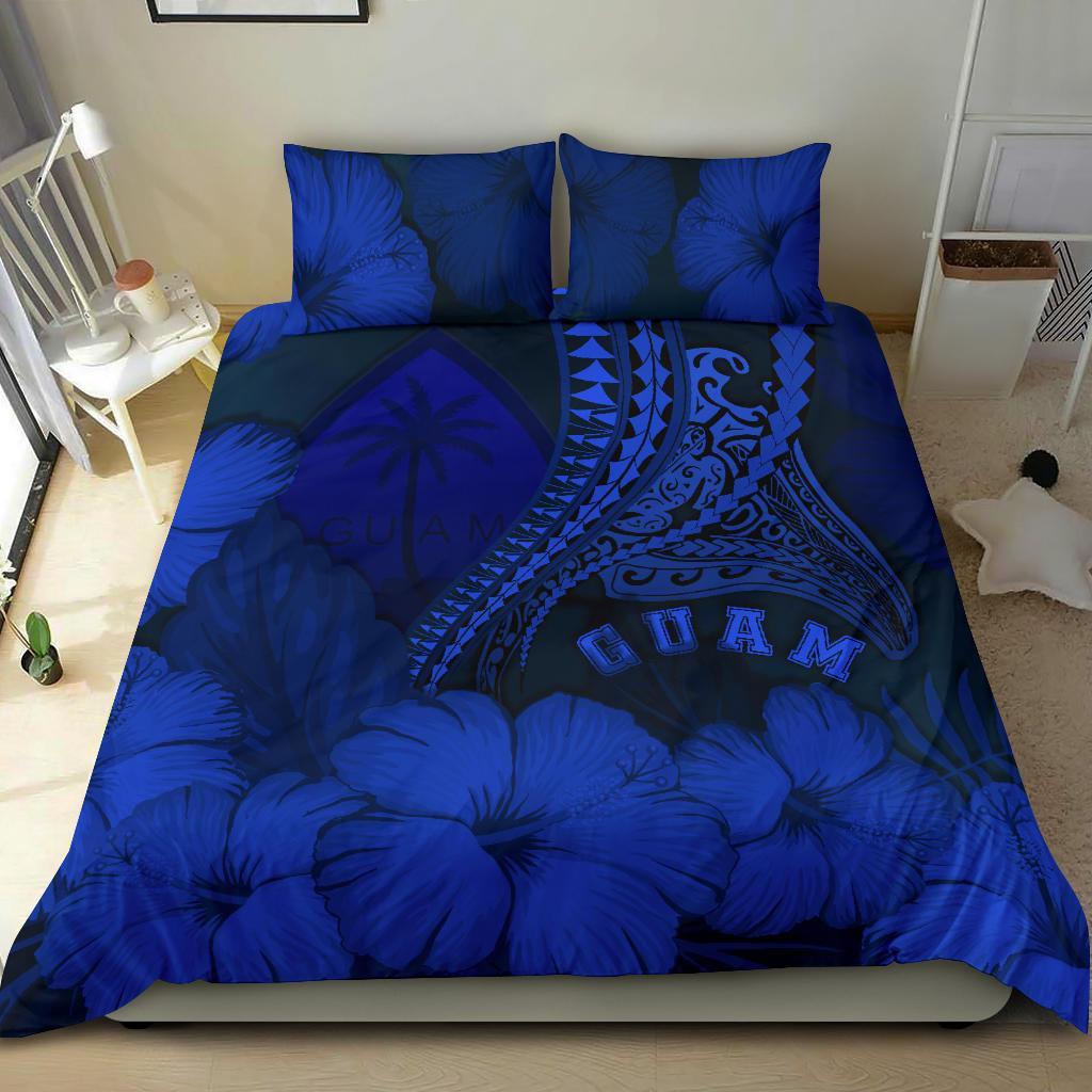 Guam Bedding Set Guam Manta Polynesian Hibiscus - Vibe Hoodie Shop