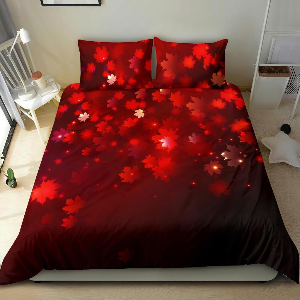 Canada Maple Leaf Bedding Set - Vibe Hoodie Shop