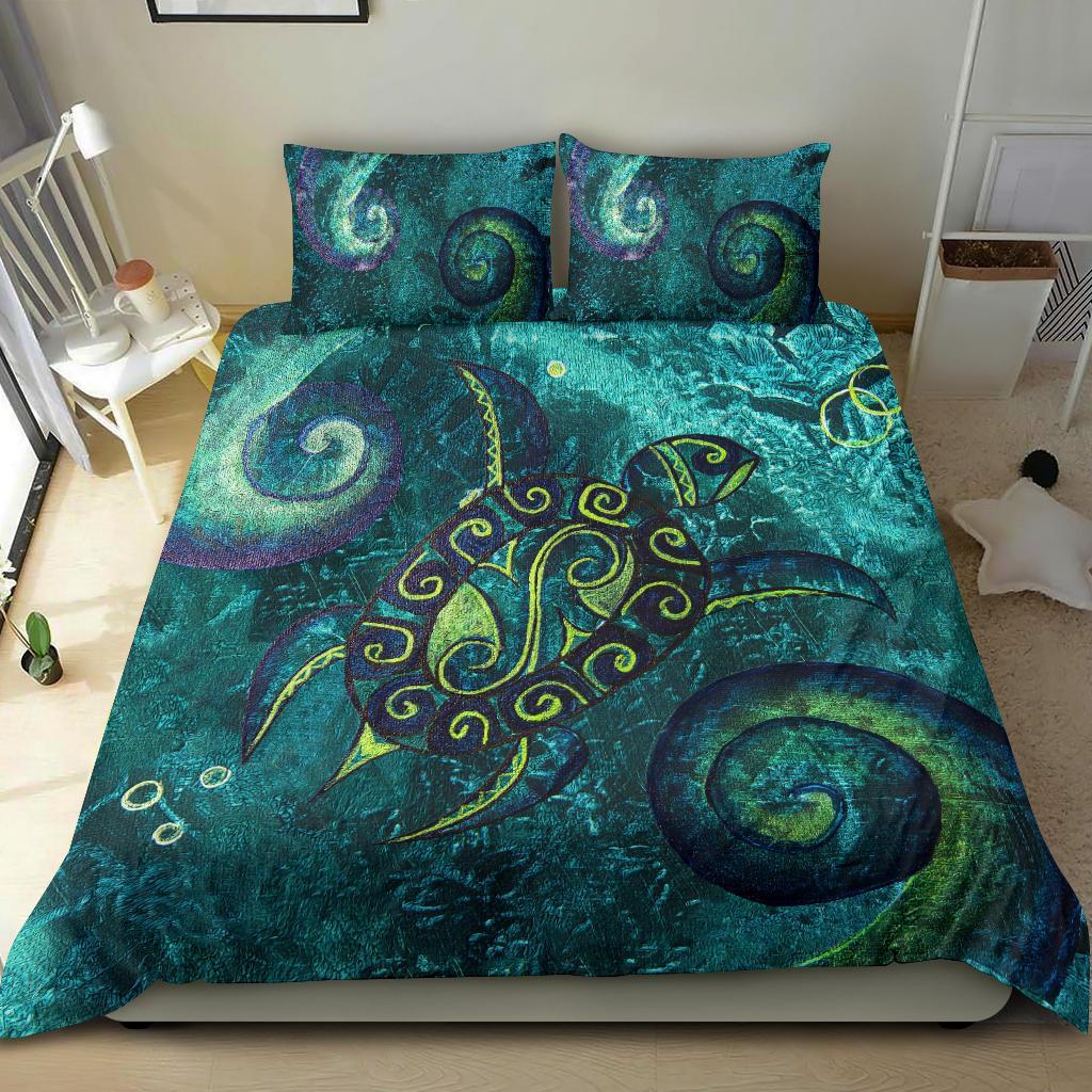 New Zealand Bedding Set Turtle With Koru - Vibe Hoodie Shop