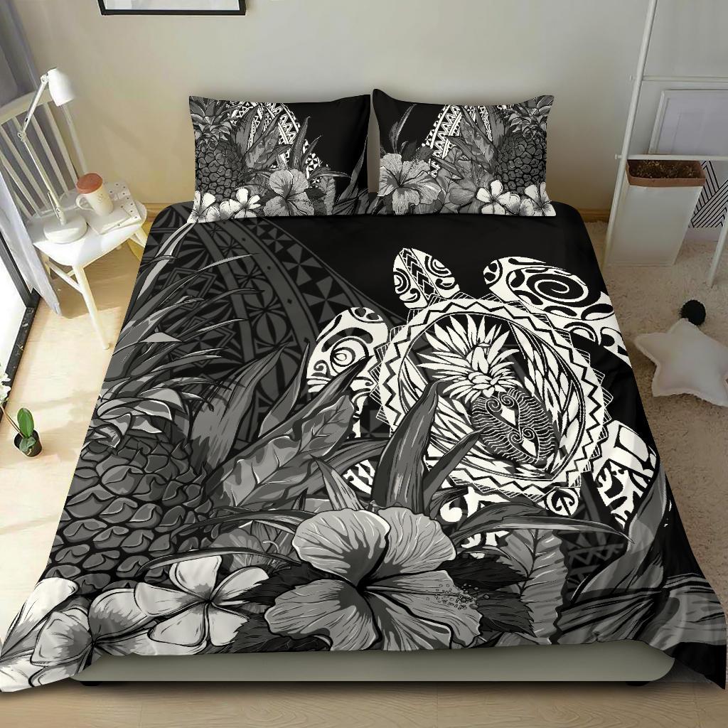 Polynesian Turtle Pineapple Bedding Set - Vibe Hoodie Shop