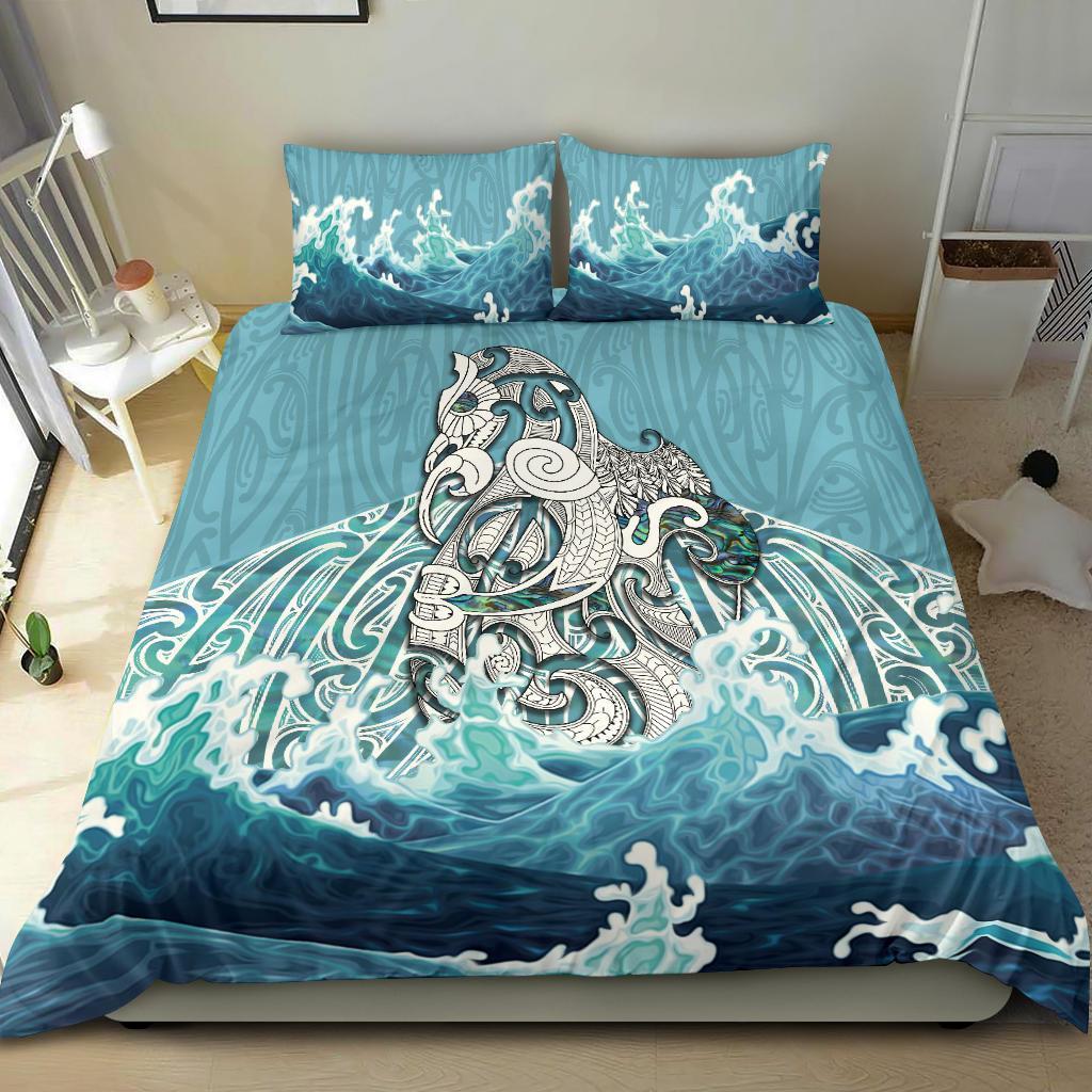 Maori Manaia The Blue Sea Bedding Set - Vibe Hoodie Shop