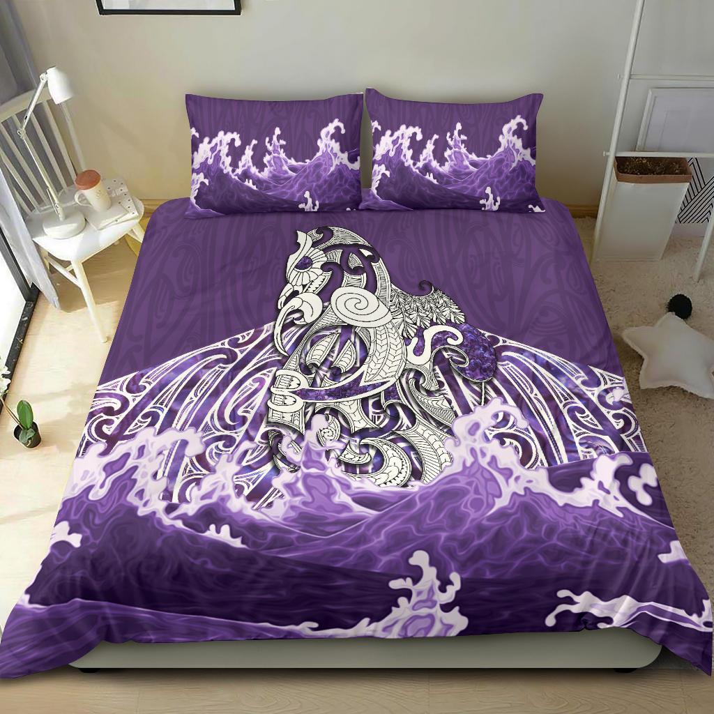 Maori Manaia The Purple Sea Bedding Set - Vibe Hoodie Shop