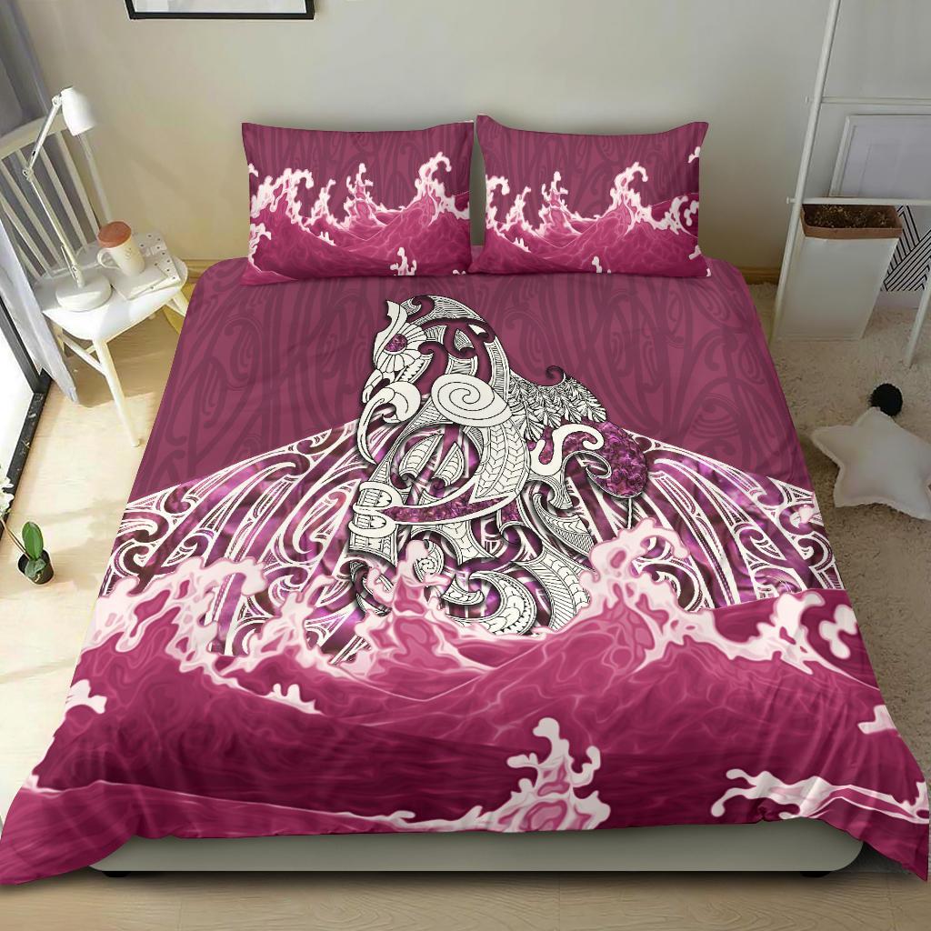 Maori Manaia The Pink Sea Bedding Set - Vibe Hoodie Shop