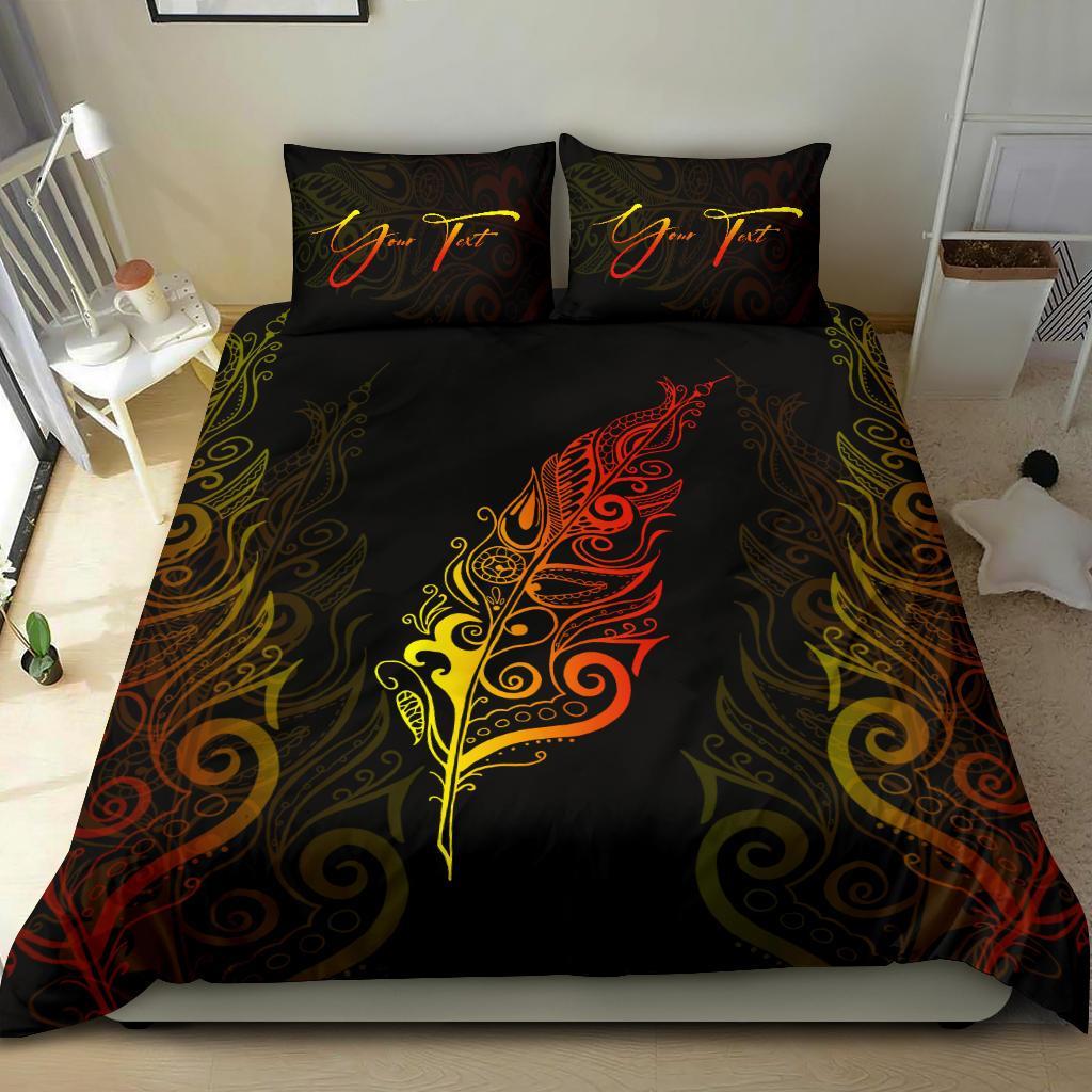 Signature Custom, Light Silver Fern Bedding Set Sunset Vibe - Vibe Hoodie Shop