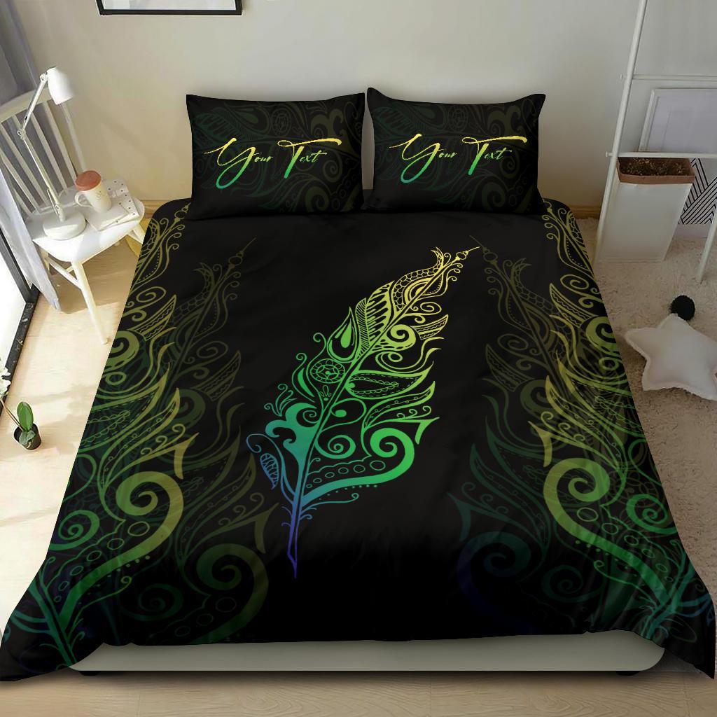 Signature Custom, Light Silver Fern Bedding Set Green - Vibe Hoodie Shop