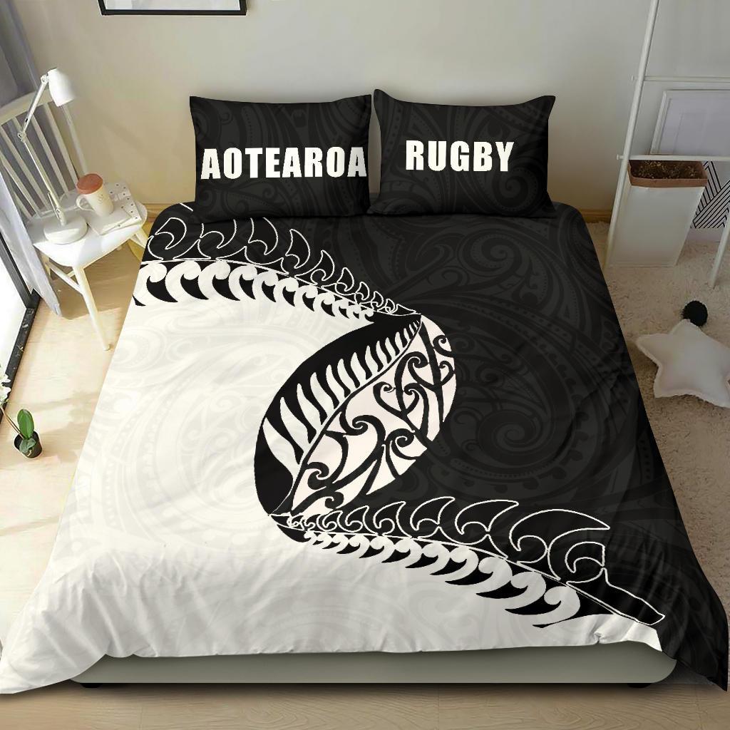 Aotearoa Rugby Fern Bedding Set - Vibe Hoodie Shop