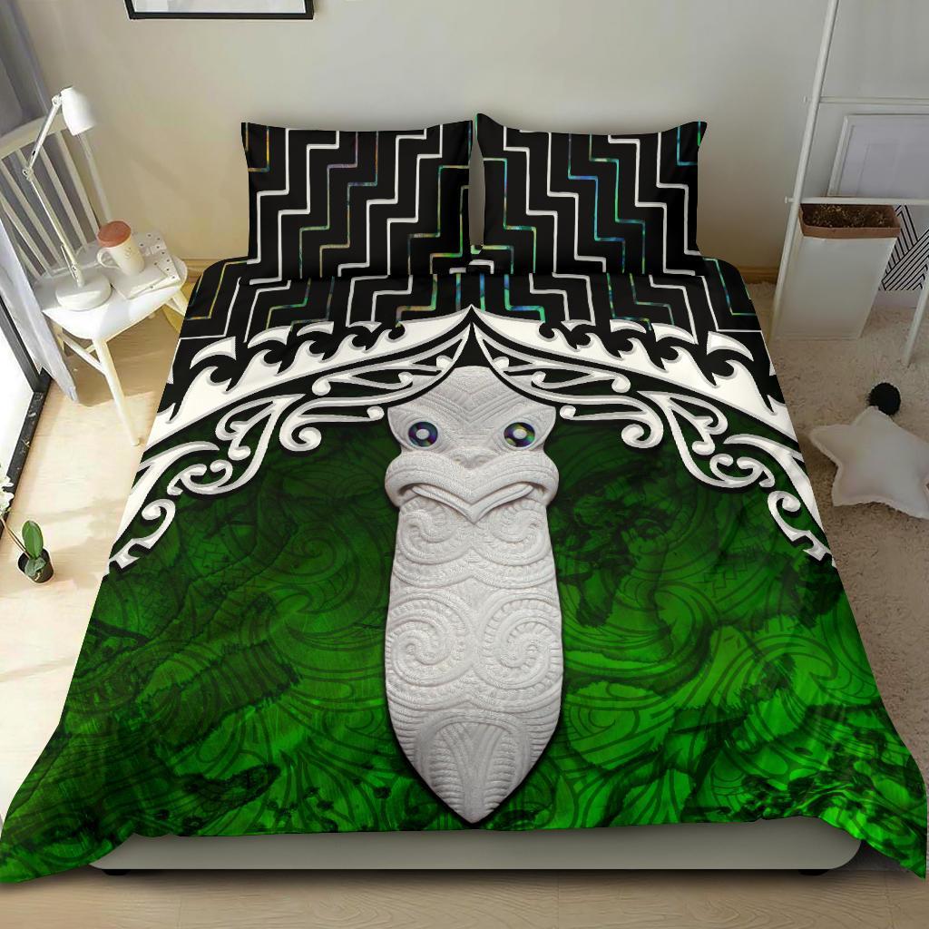 New Zealand Maori Taiaha Mauri Poutama Bedding Set - Vibe Hoodie Shop